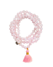 Ladda upp bild till gallerivisning, Rose Quartz Mala Necklace | Unconditional Love - Bohemian Royalties