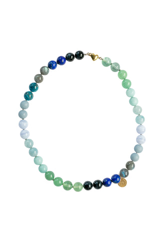 Multi Gemstone Necklace | Collier Ocean Breeze - Bohemian Royalties