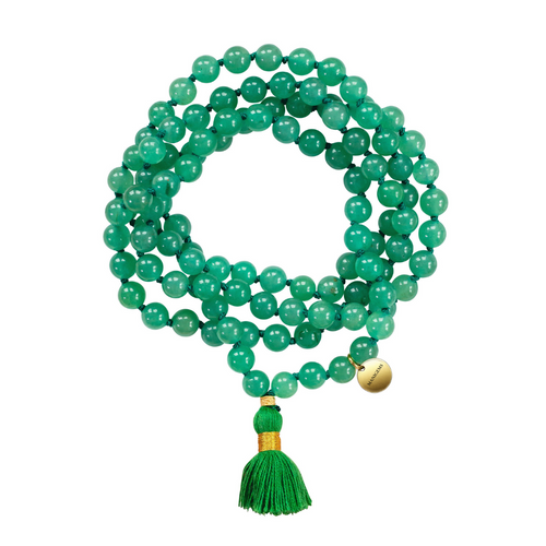 Green Aventurine Mala Necklace | Infinite Abundance - Bohemian Royalties