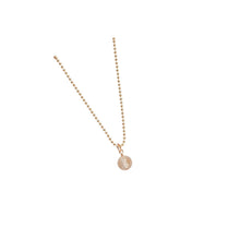 Load image into Gallery viewer, Minimalistic and stylish 42 cm long Citrine necklace with details in 18k gold-plated 925 sterling silver.
