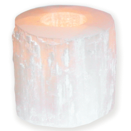 Candle holder / Selenite - Bohemian Royalties